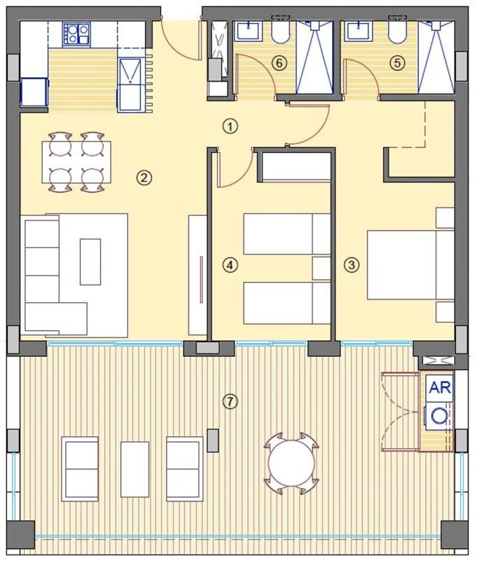 Venta de piso en Bonalba-Cotoveta, Mutxamel
plan 1