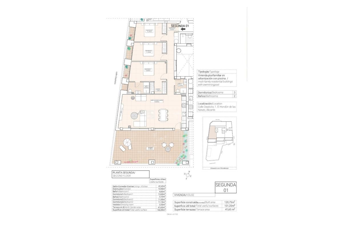 Obra nueva VINEYARD VIEWS en Hondón de las Nieves (Revista) plan 4