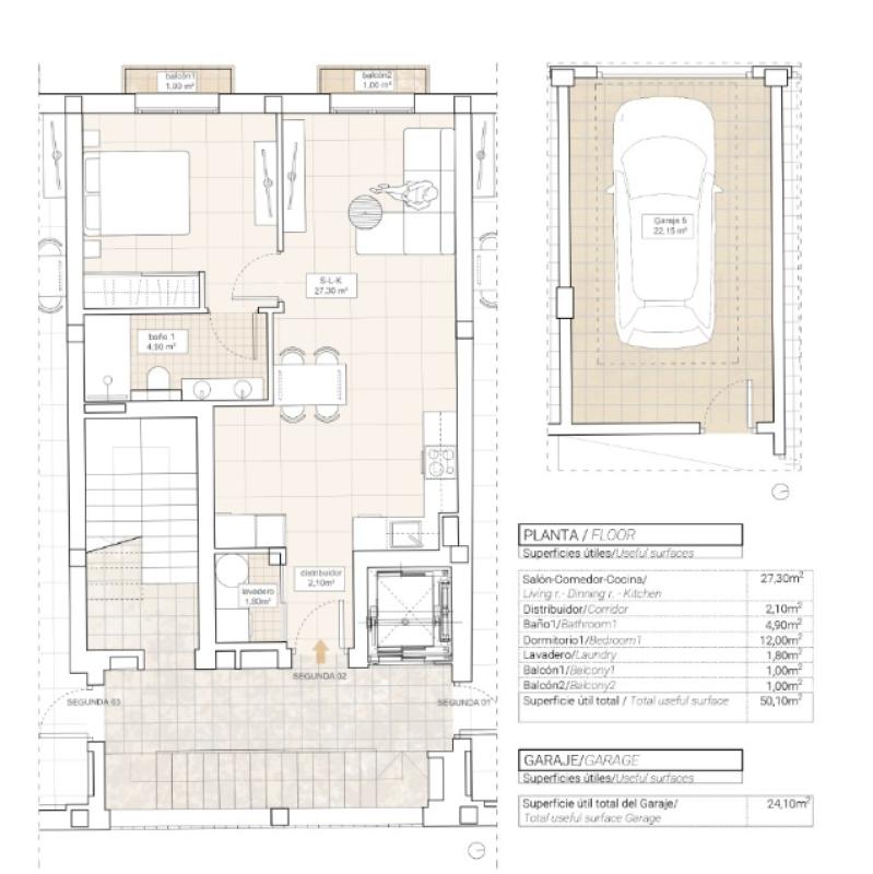 Obra nueva Edificio Cierna en Hondón de las Nieves (Revista) plan 1