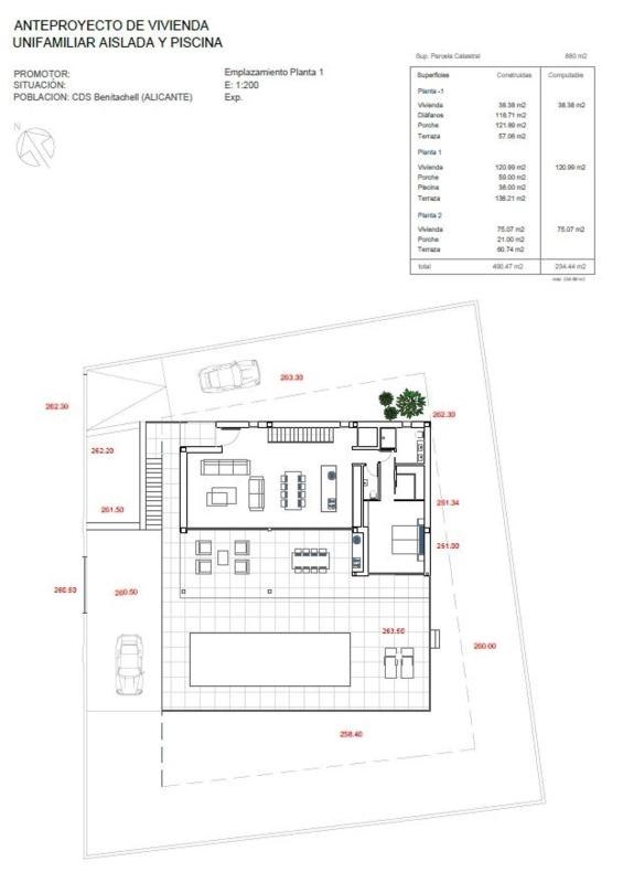 Sale of independent chalet in Cumbre del Sol, Benitachell
 plan 1