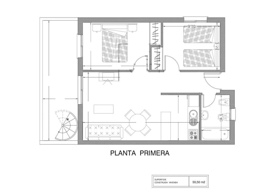 Продажа пентхауса на Barrio El Molino, Торревьеха plan 1