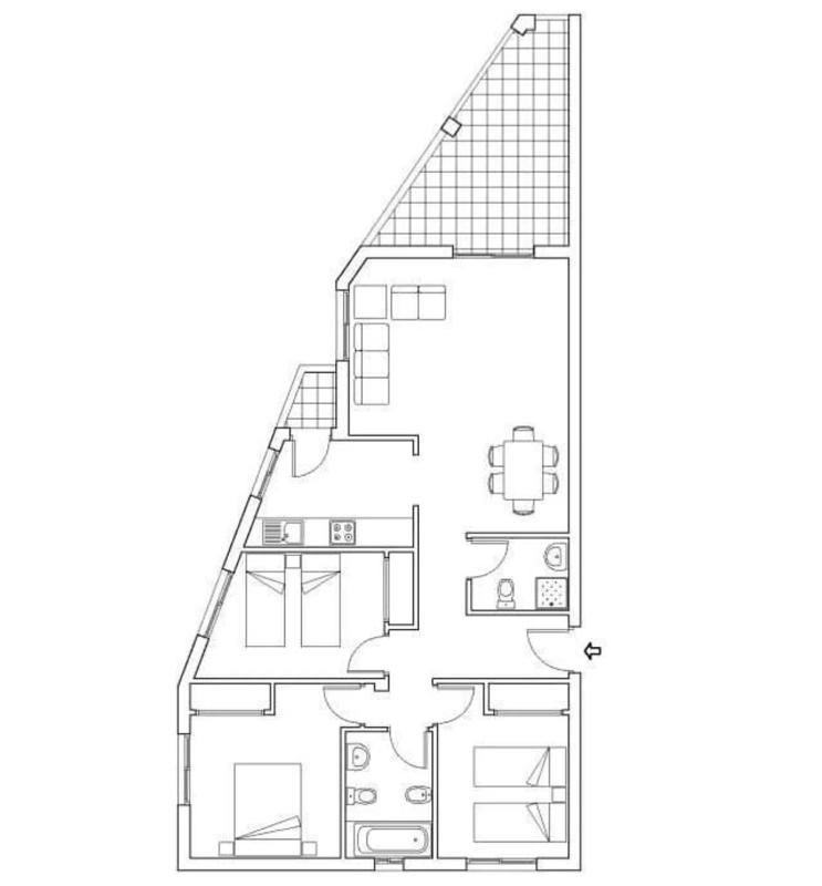 Venta de piso en Barrio Campoamor, Orihuela
 plan 1