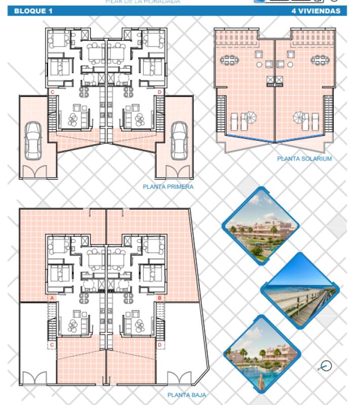 Obra nueva VISTA AZUL XXXVIII Lo Monte Selection Fase 1 en Pilar de la Horadada (Revista) plan 3