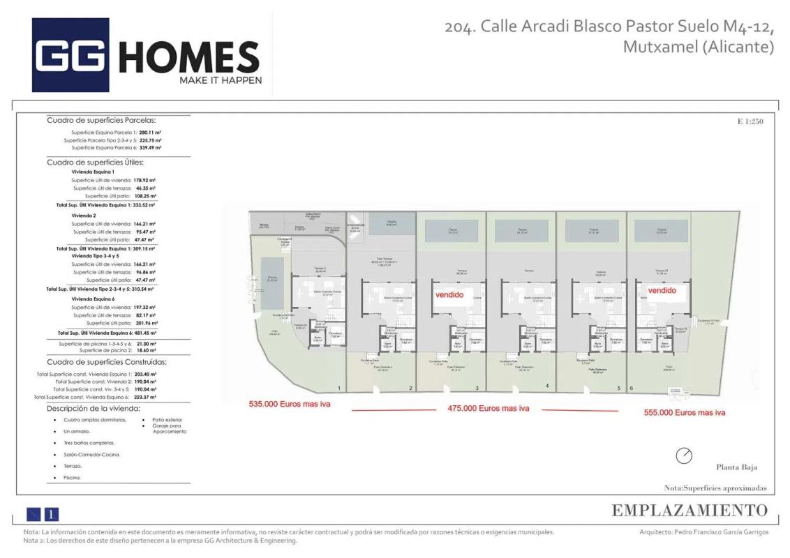Obra nueva Harmony en Mutxamel (Revista) plan 2