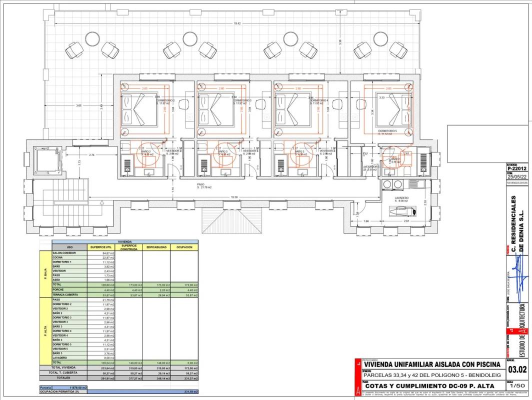 New construction Villa Benidoleig in Benidoleig plan 1