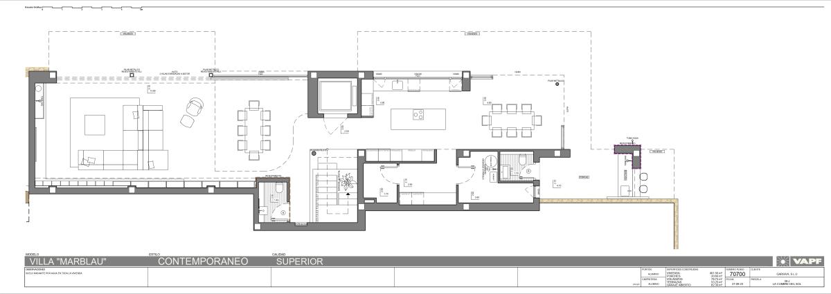 Obra nueva Villa Marblau - Residencial Jazmines en Benitachell (Revista) plan 1