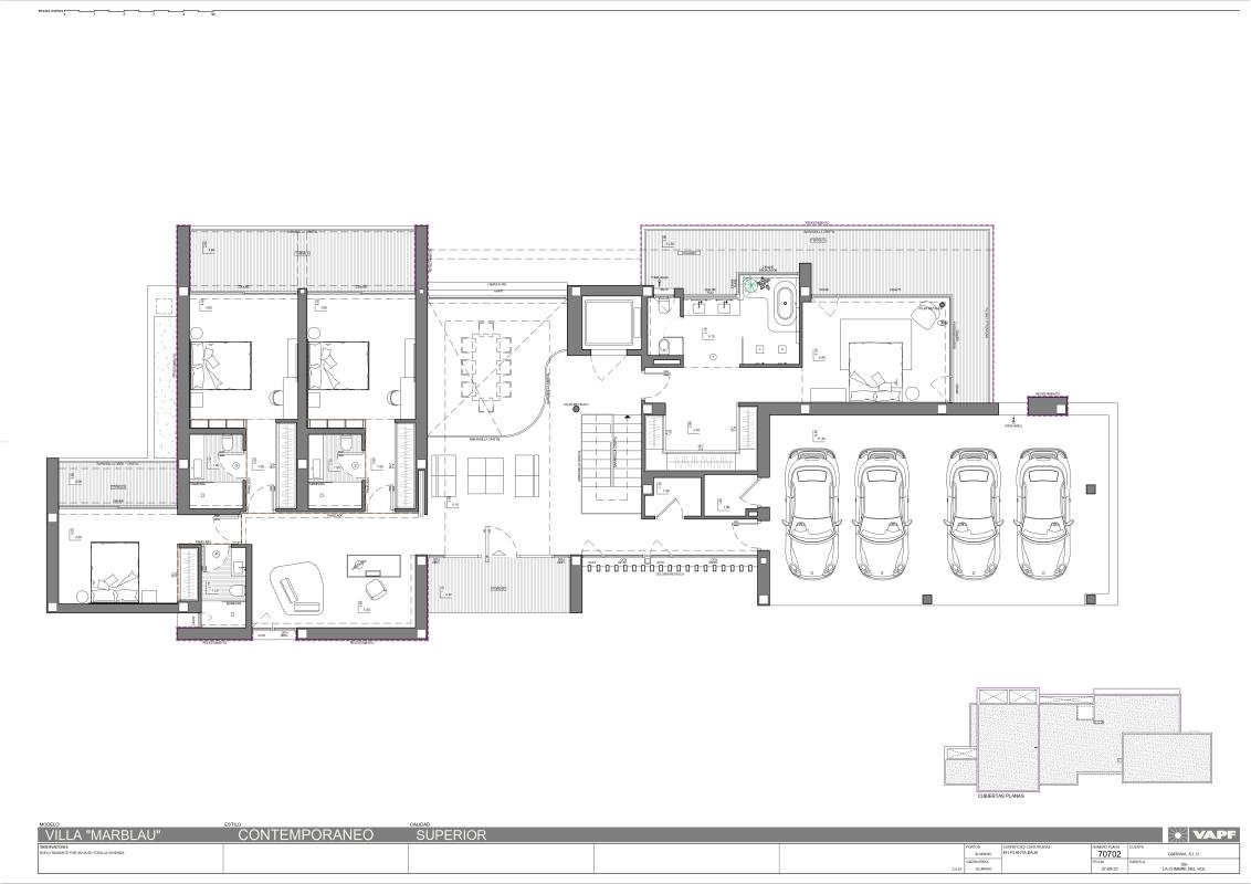 Obra nueva Villa Marblau - Residencial Jazmines en Benitachell (Revista) plan 2