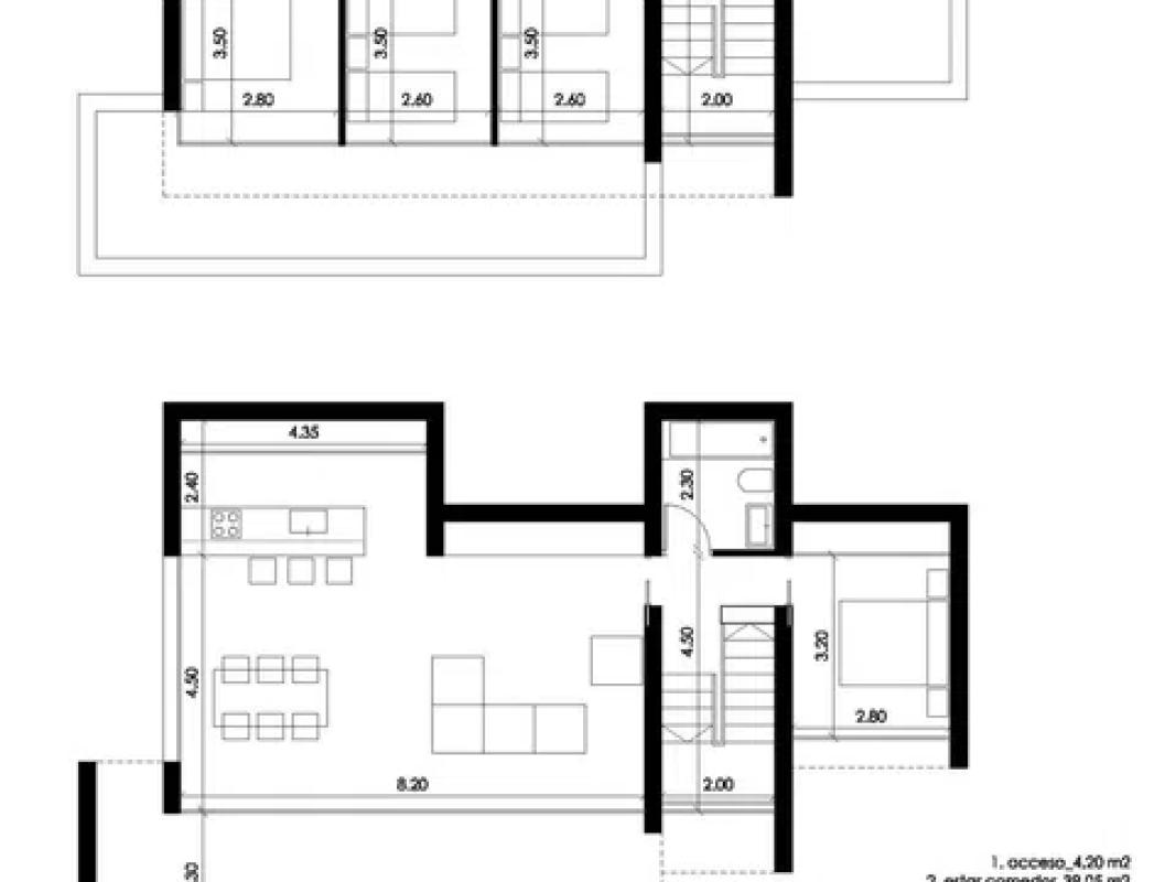 Продажа отдельного шале в Pedreguer, Педрегер plan 2