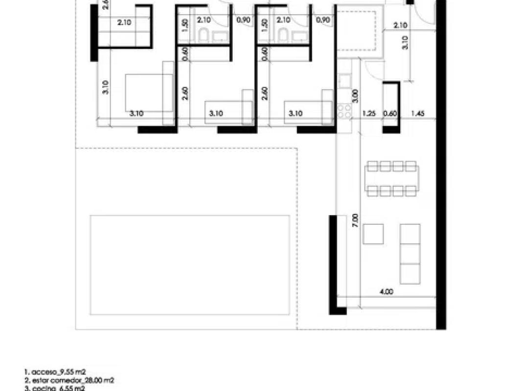 Продажа отдельного шале в Pedreguer, Педрегер plan 1