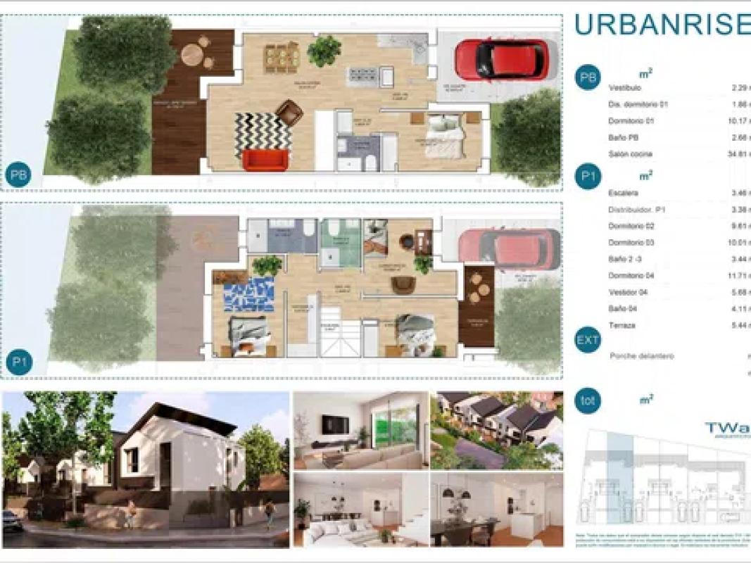 Venta de chalet adosado en Calle Párroco Fernando Agudo Maroto, 7 , Aldea del Fresno plan 2