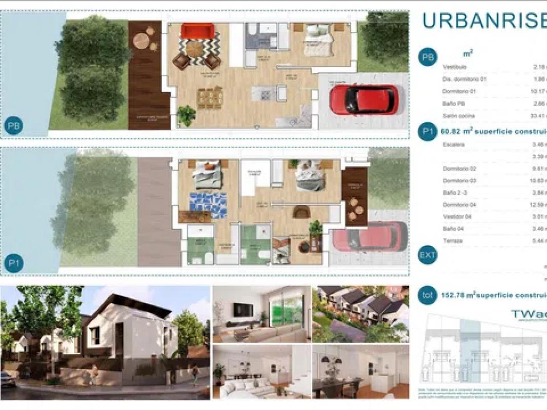 Venta de chalet adosado en Calle Párroco Fernando Agudo Maroto, 7 , Aldea del Fresno plan 3