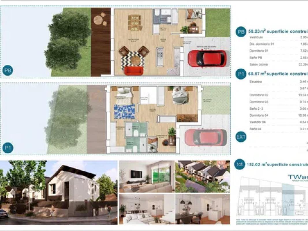 Venta de chalet adosado en Calle Párroco Fernando Agudo Maroto, 7 , Aldea del Fresno plan 4