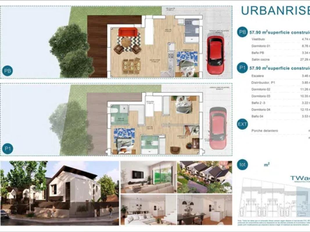 Venta de chalet adosado en Calle Párroco Fernando Agudo Maroto, 7 , Aldea del Fresno plan 5