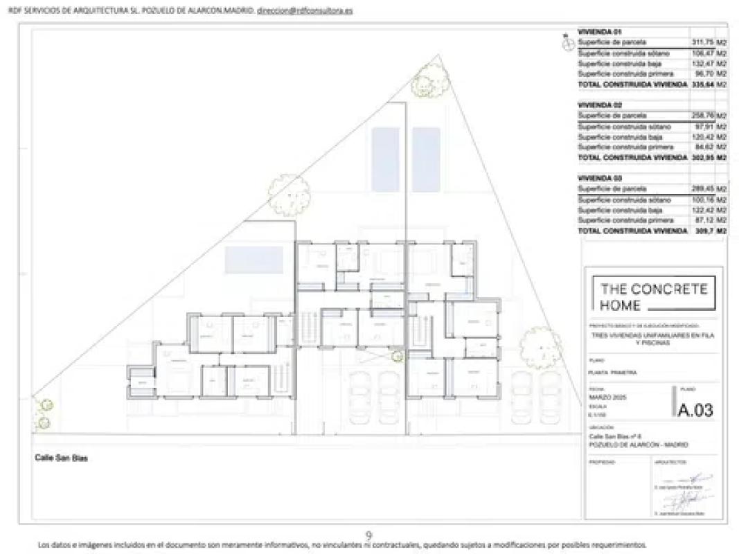 Venta de chalet adosado en  Calle SAN BLAS , Pozuelo de Alarcón plan 1