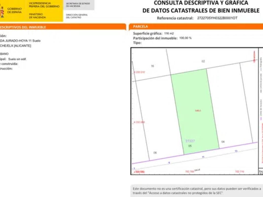 Terreno en venta en Elche / Elx, Alicante photo 1