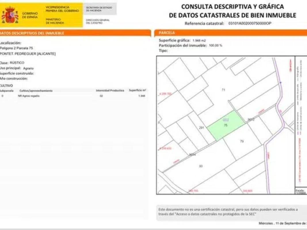 Land for sale in Pedreguer, Alicante photo 5