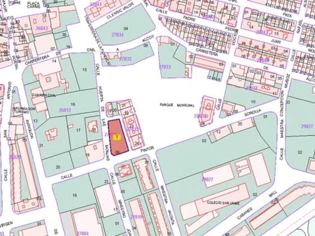 Land for sale in Onil, Alicante plan 1