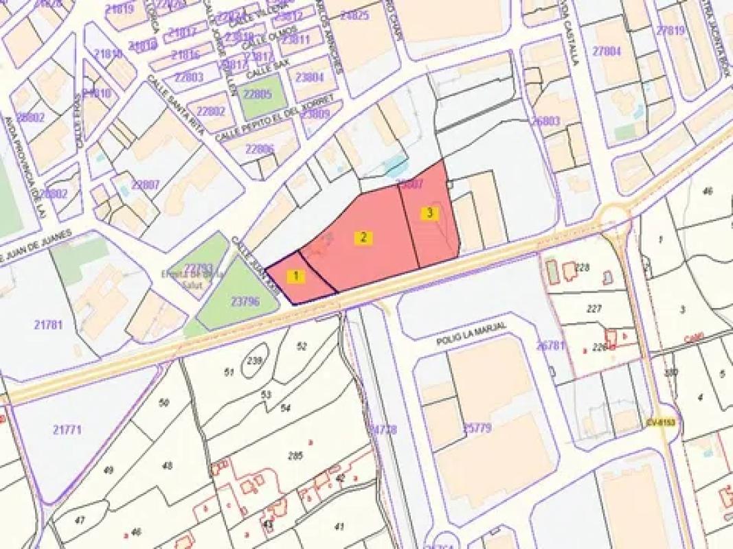 Terreno en venta en Onil, Alicante plan 1