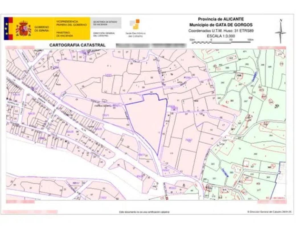 Land for sale in Gata de Gorgos, Alicante plan 3