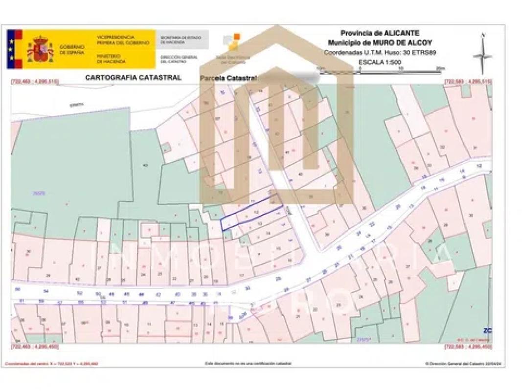 Działka na sprzedaż w Muro de Alcoy, Alicante plan 1