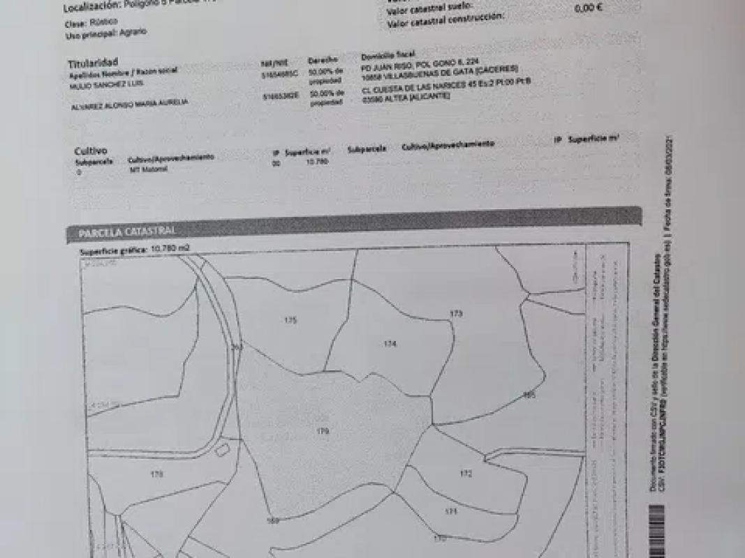 Terreno en venta en Callosa d''En Sarria, Alicante plan 1