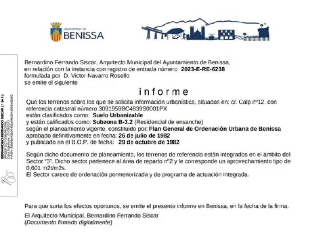 Terreno en venta en Benissa, Alicante photo 2