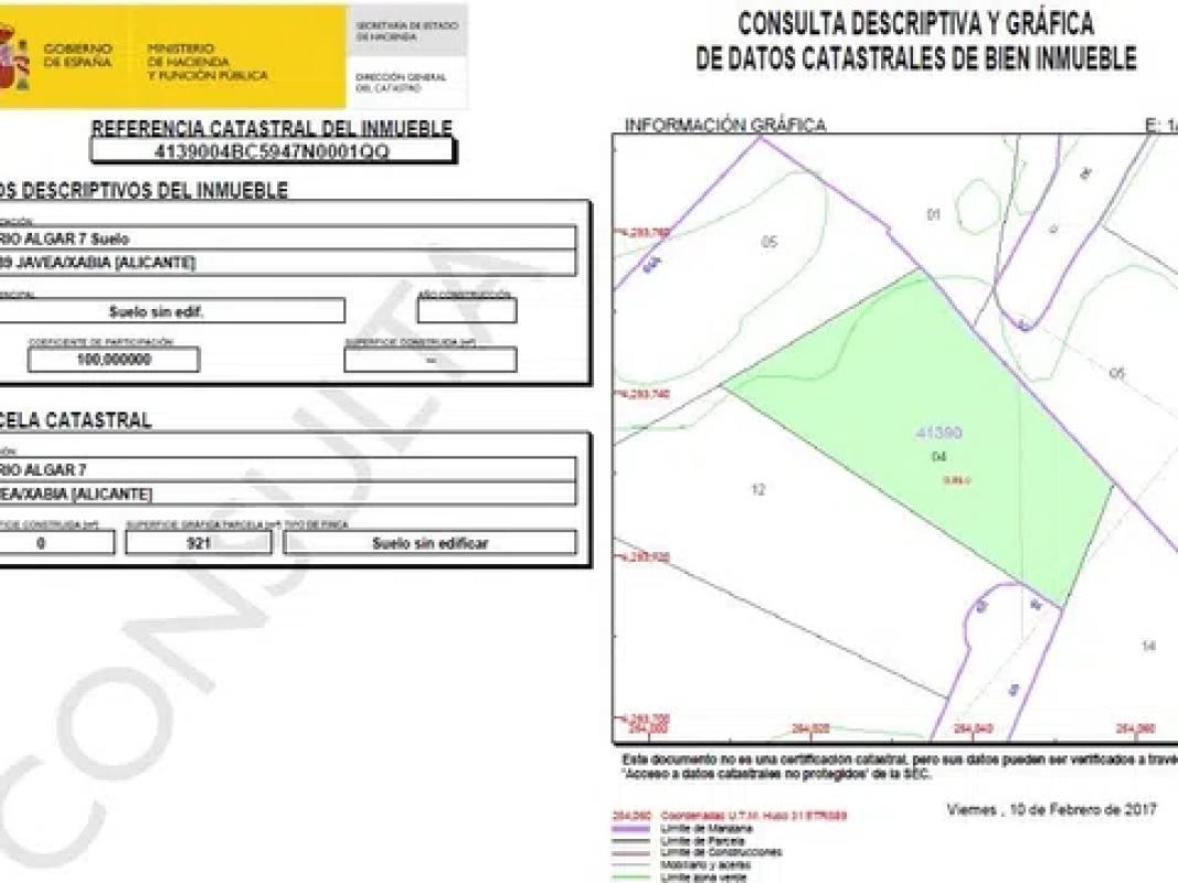 Terreno en venta en Jávea/Xàbia, Alicante plan 3