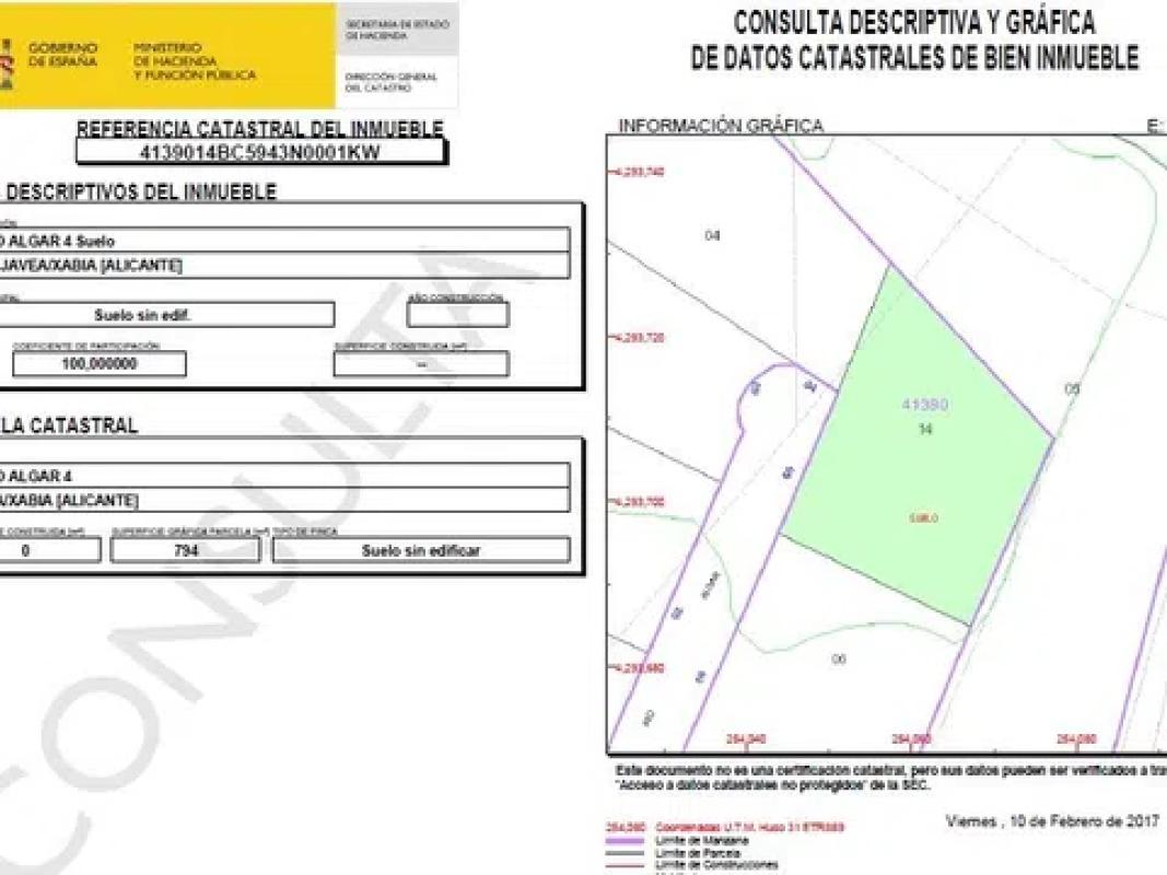 Terreno en venta en Jávea/Xàbia, Alicante plan 4