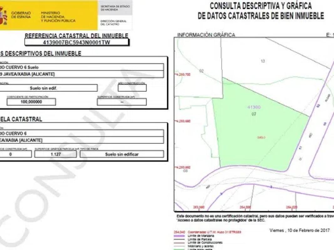 Terreno en venta en Jávea/Xàbia, Alicante plan 5