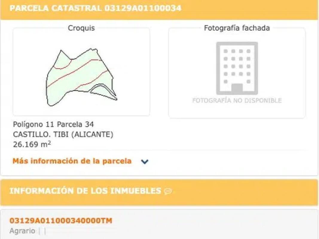 Terreno en venta en Tibi, Alicante photo 1