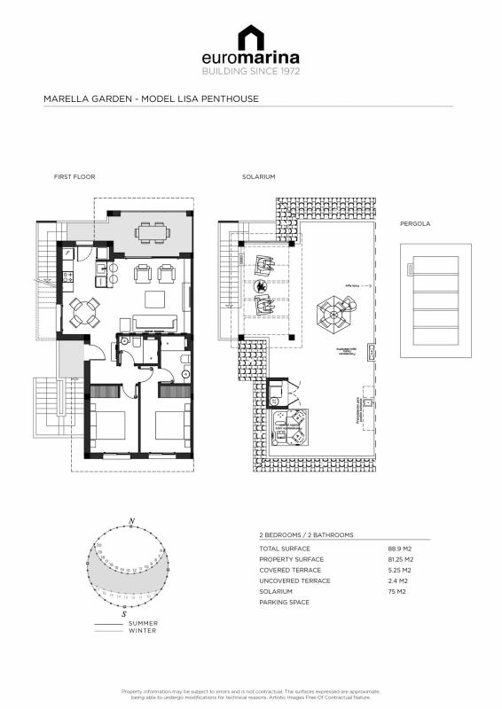 Продажа пентхауса на , Рохалес plan 1