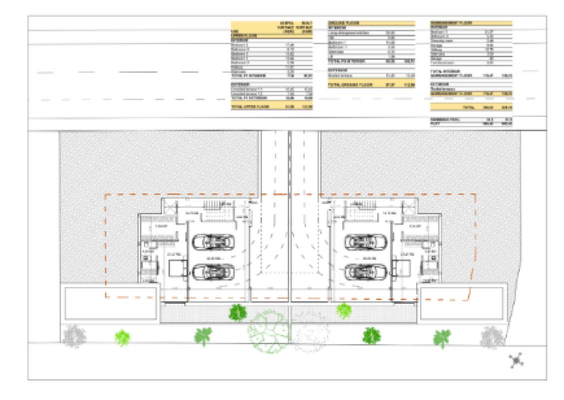 Obra nueva 2 Villas en Sierra Cortina en Finestrat (Revista) plan 2