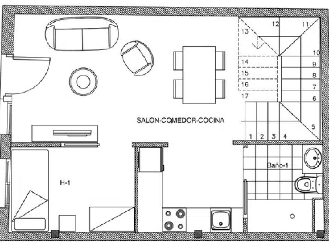Obra nueva Calle Hortensias de Sabadell en Sabadell (Revista) plan 4
