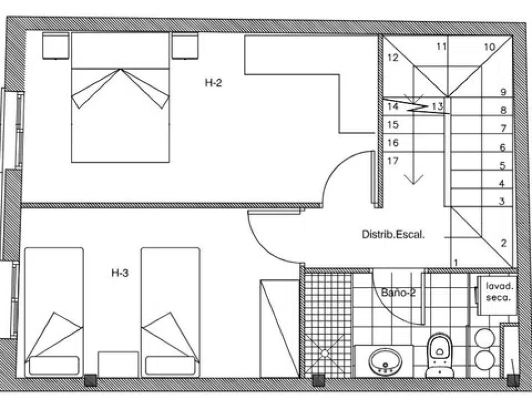 Obra nueva Calle Hortensias de Sabadell en Sabadell (Revista) plan 5