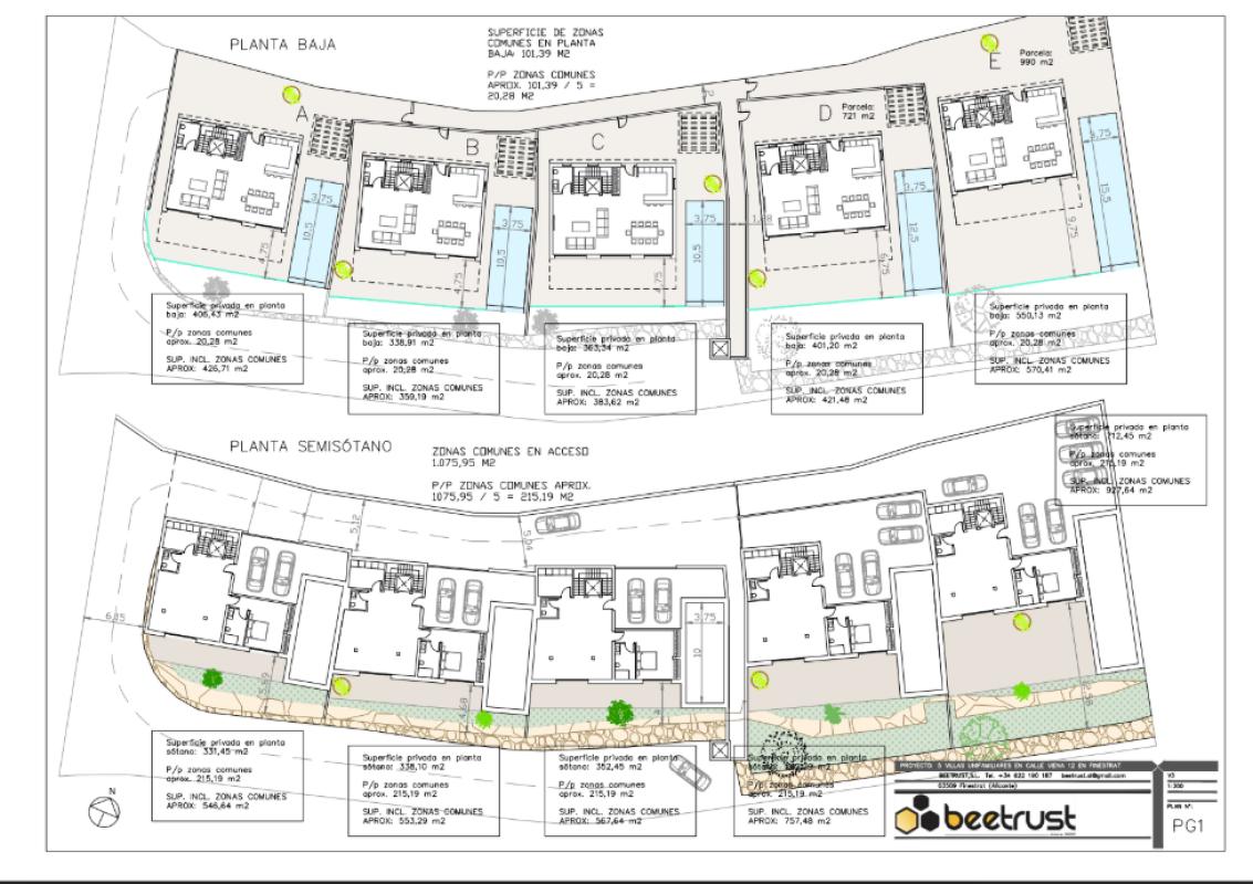 Obra nueva Villas Viena en Finestrat (Revista) plan 1