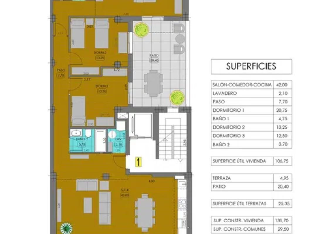 Venta de piso en Calle Raso, 4, Alcantarilla
plan 3