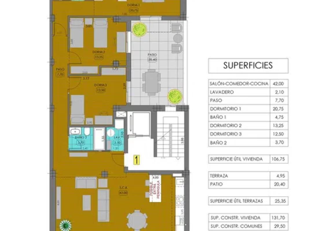 Venta de piso en Calle Raso, 4, Alcantarilla
plan 4