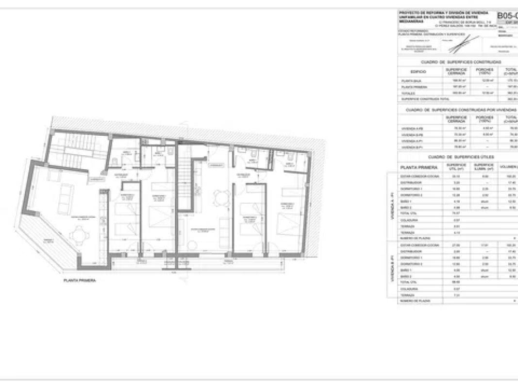 Obra nueva Pérez Galdós, 157 en Inca (Revista) plan 1