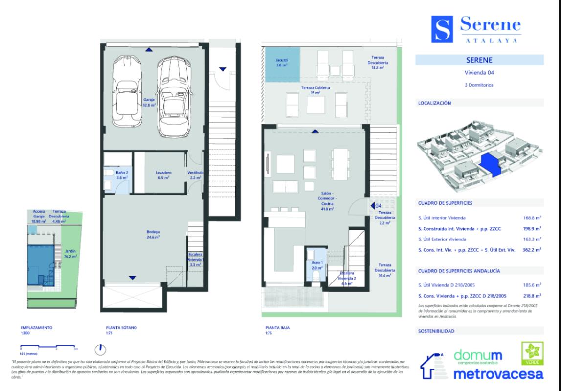 Venta de chalet adosado en  Calle Amatista , Estepona plan 2
