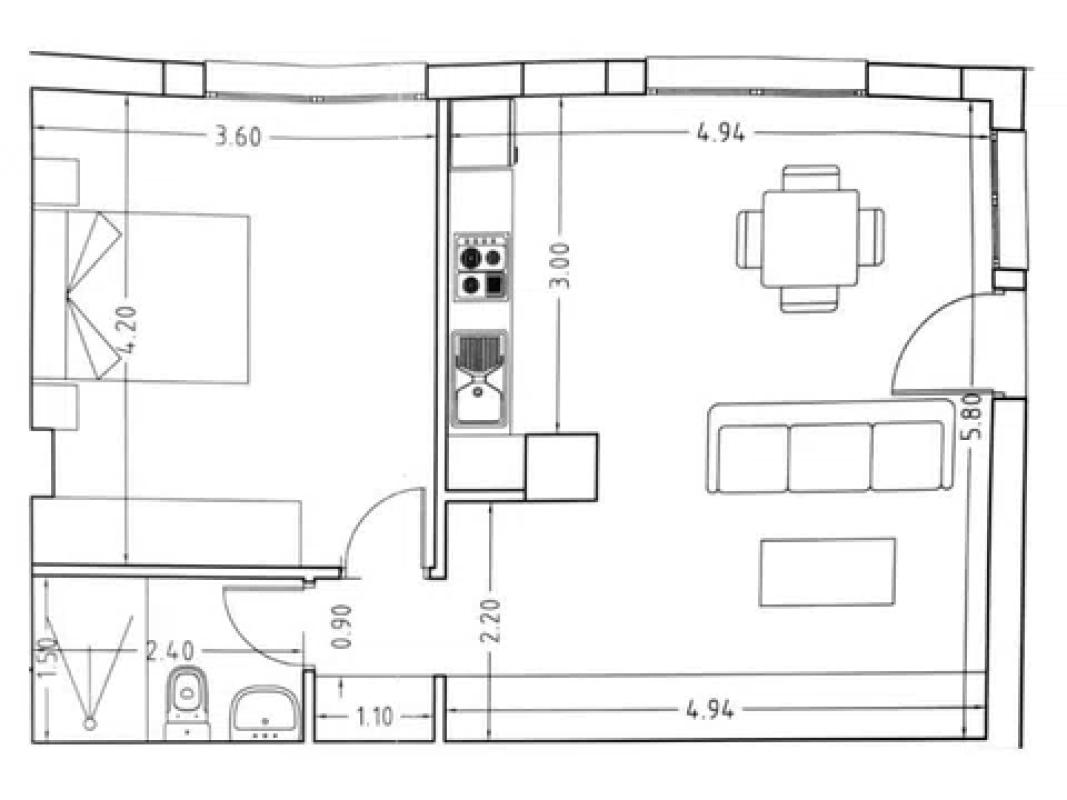 Venta de piso en Calle les Marines, Denia
plan 1