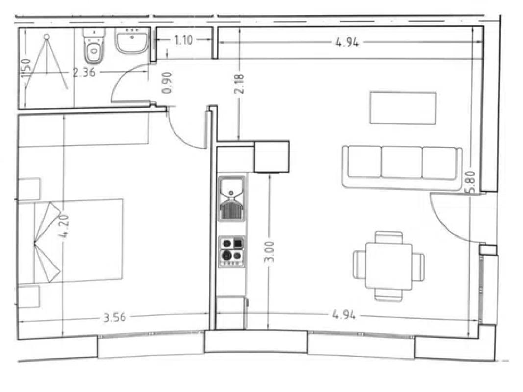 Venta de piso en Calle les Marines, Denia
plan 1