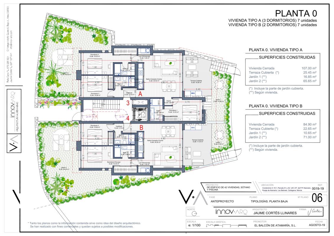 Obra nueva Las Orquídeas F1 en Cartagena (Revista) plan 2