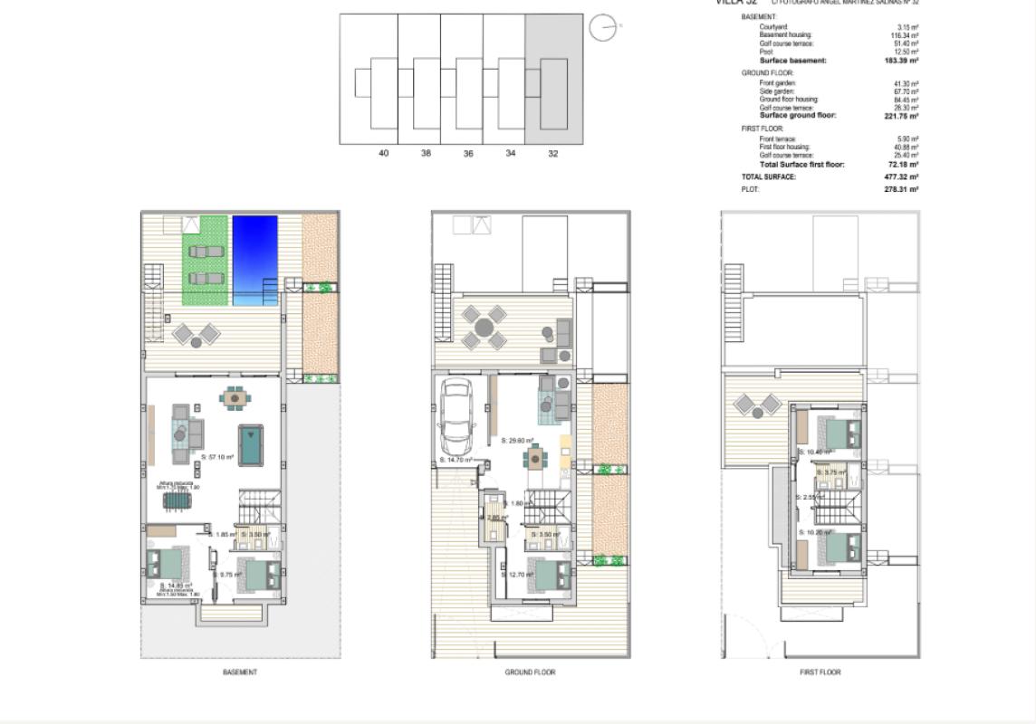 Venta de chalet adosado en , Los Alcázares plan 1