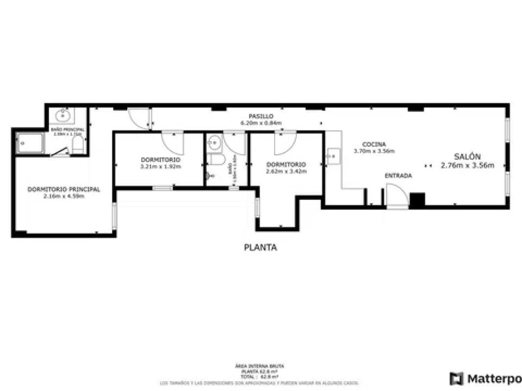 Venta de piso en Calle de San Salvador, Alicante / Alacant
 plan 1