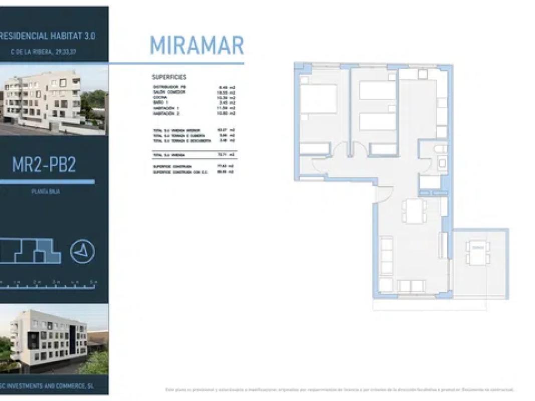 Venta de duplex en De la Ribera, 33, Miramar plan 2