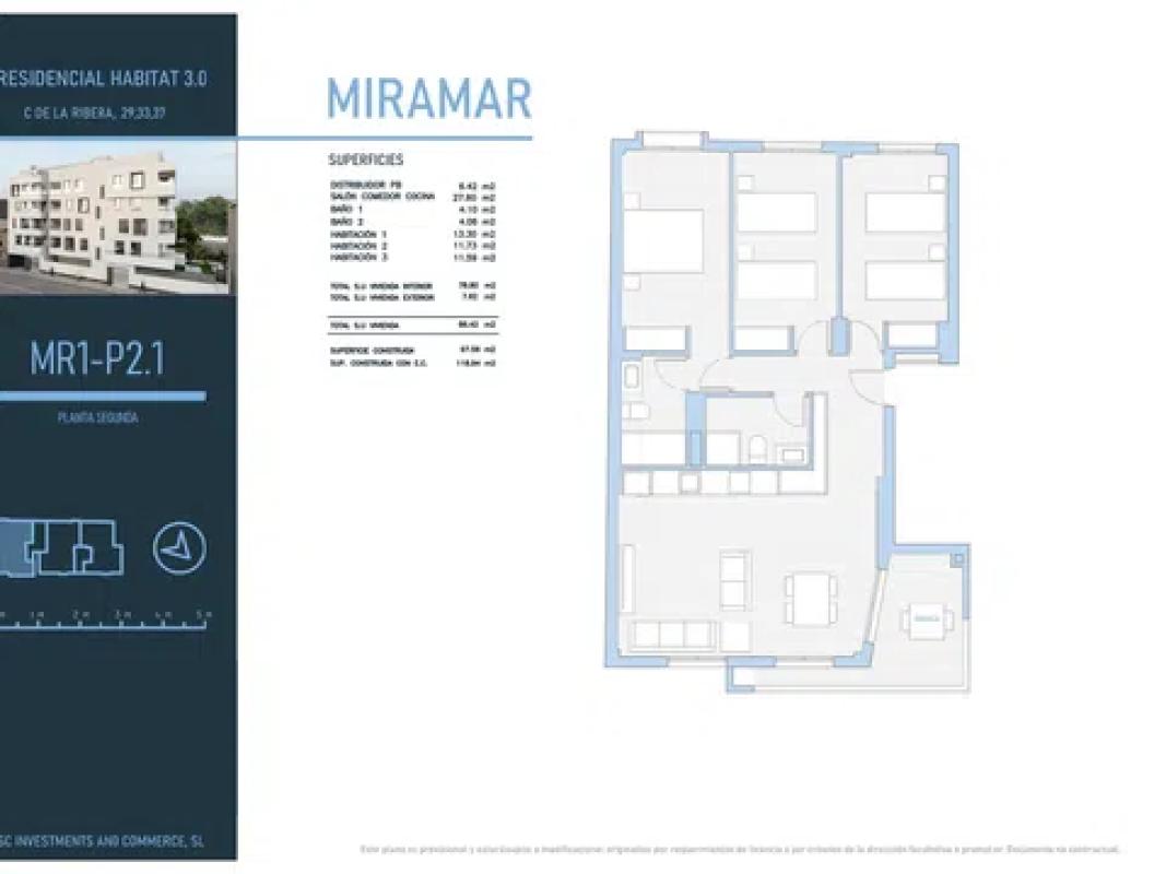 Venta de duplex en De la Ribera, 33, Miramar plan 5