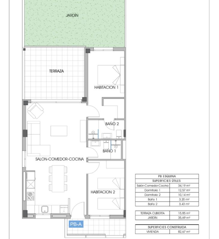 Vista Cala apart, Finestrat
 plan 3