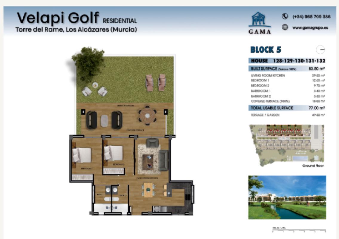 Sprzedaż parteru w La Serena Golf, Los Alcázares
plan 2