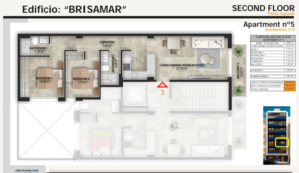 Продажа квартиры на Calle Beniajan, 15, Торревьеха
plan 6