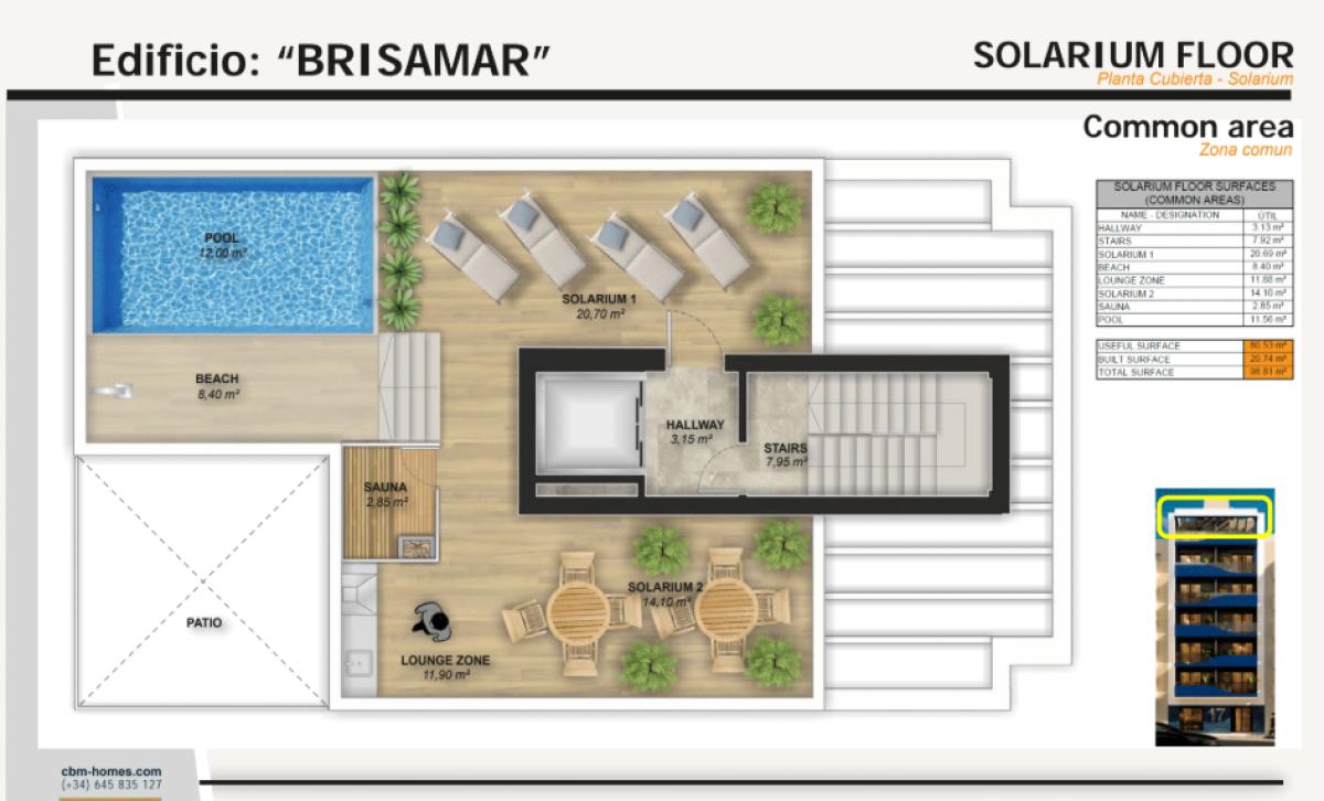 Sale of apartment in Calle Beniajan, 15, Torrevieja
 plan 7